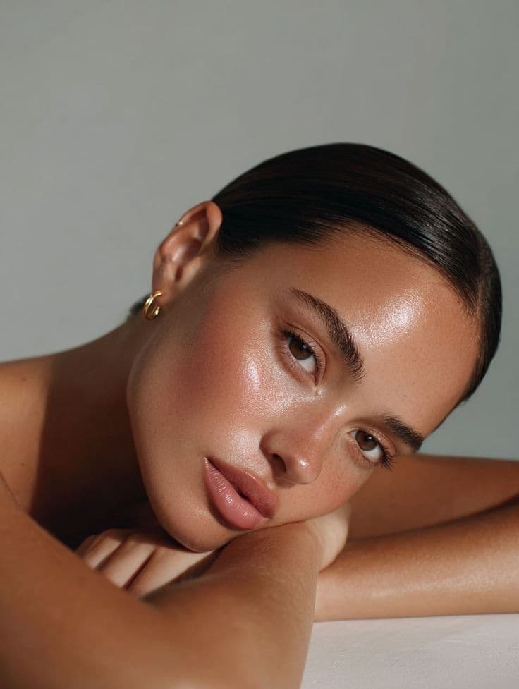 a woman with glowing skin after receiving neo clear treatment