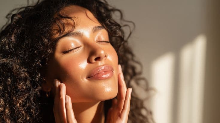 A woman receiving a luxurious facial from Atelier Aesthetics